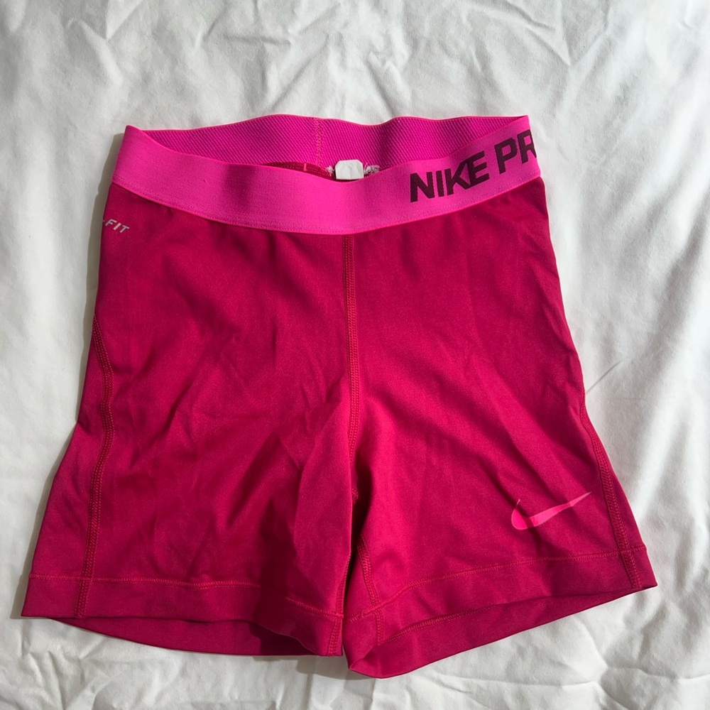 Nike Women's Bright Pink Athletic Shorts